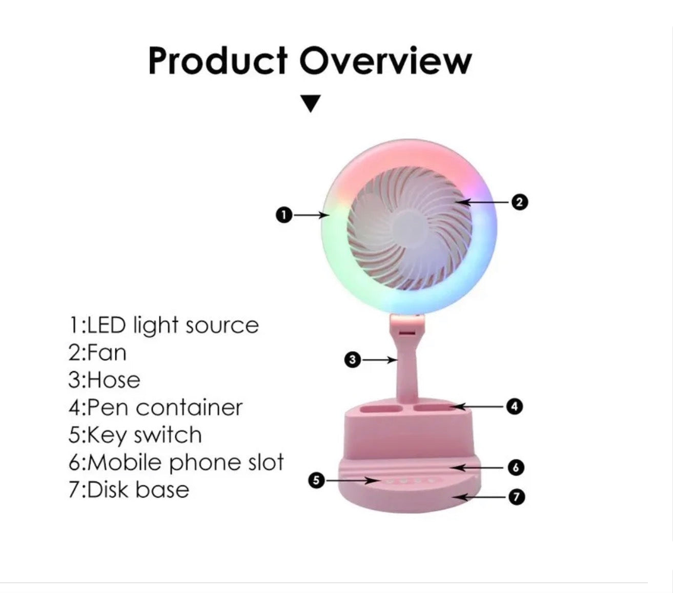 LED Folding Table Lamp